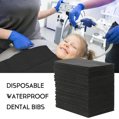 250/125/50/20pcs Black Tattoo Cleaning Wipes Pad Disposable Dental Piercing Bibs Waterproof Sheets Paper Tattoo Accessories
