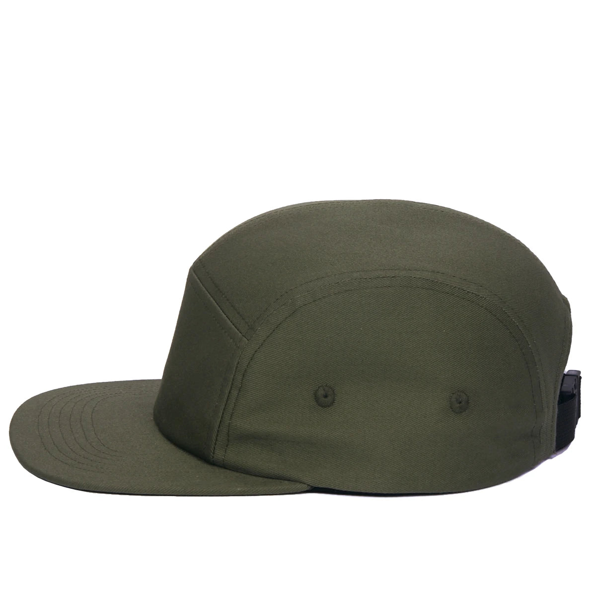 DongKing 5 Panel Cap Short Brim Hat Flat Bill Cotton Blank Camping Hats Solid Colors Low Crown Classic Adjustable