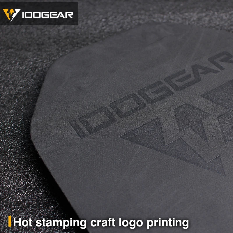 IDOGEAR EVA-skumplattor för airsoftväst – 2-pack, svart