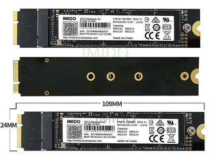 Macbook SSD Hard Disk For Laptop 512gb 256gb Compatible With Air 2012 A1465/66 Large Compacity Disk Imido Store SSD