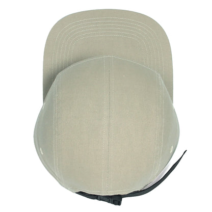 DongKing 5 Panel Cap Short Brim Hat Flat Bill Cotton Blank Camping Hats Solid Colors Low Crown Classic Adjustable