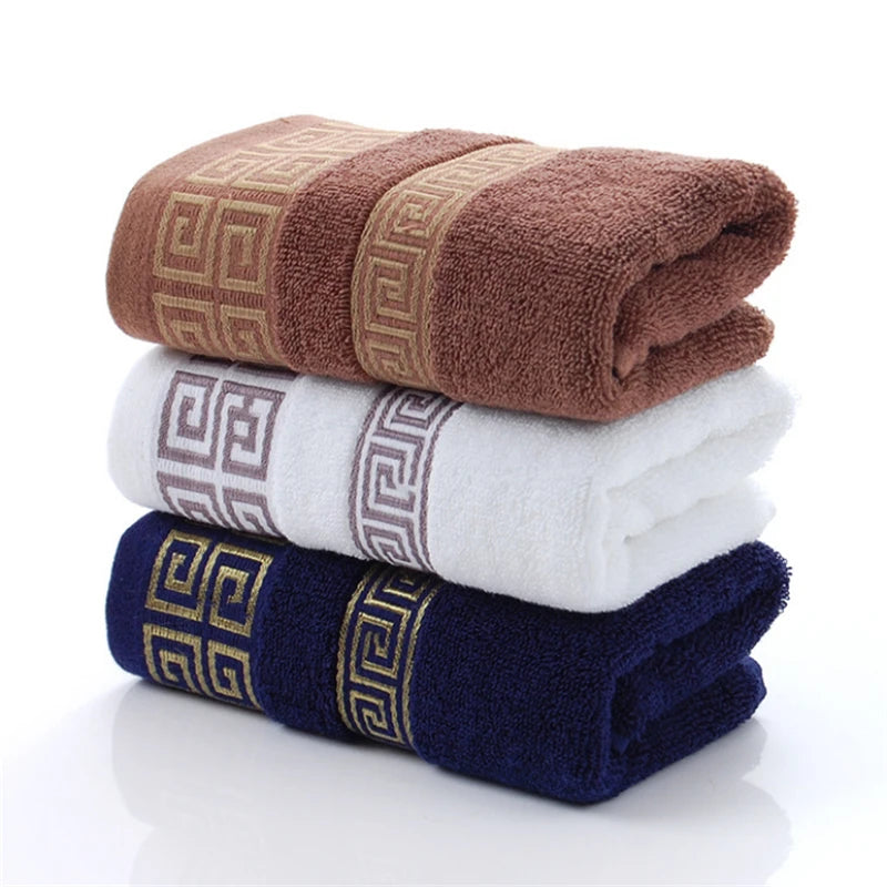 100% Pure Cotton Towel 34x73cm Embroidered Towels  For Adults Quick-Dry Thicken Soft Face Towels Absorbent