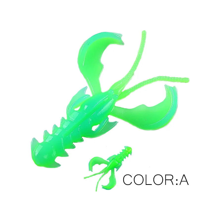 Supercontinent Crazy Lures 65mm/10pcs 40mm/20pcs Soft Lure Fishing Lures Shrimp Lobster Soft Plastic Lure Fishing Lures