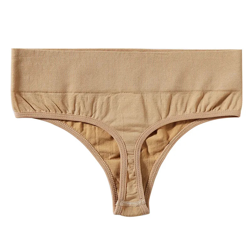 FINETOO 2PCS/Set M-2XL Bodyshaper G-String Panties Women Slim Underwear Female Lingerie Sexy Lady Thongs High Waist Underpants