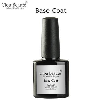 Clou Beaute Gel Nail Polish Neon Brown Royal Blue Red Green Pastal Nude Nail Art Varnishes Gel Lacquer Top Coat UV Gel Nail