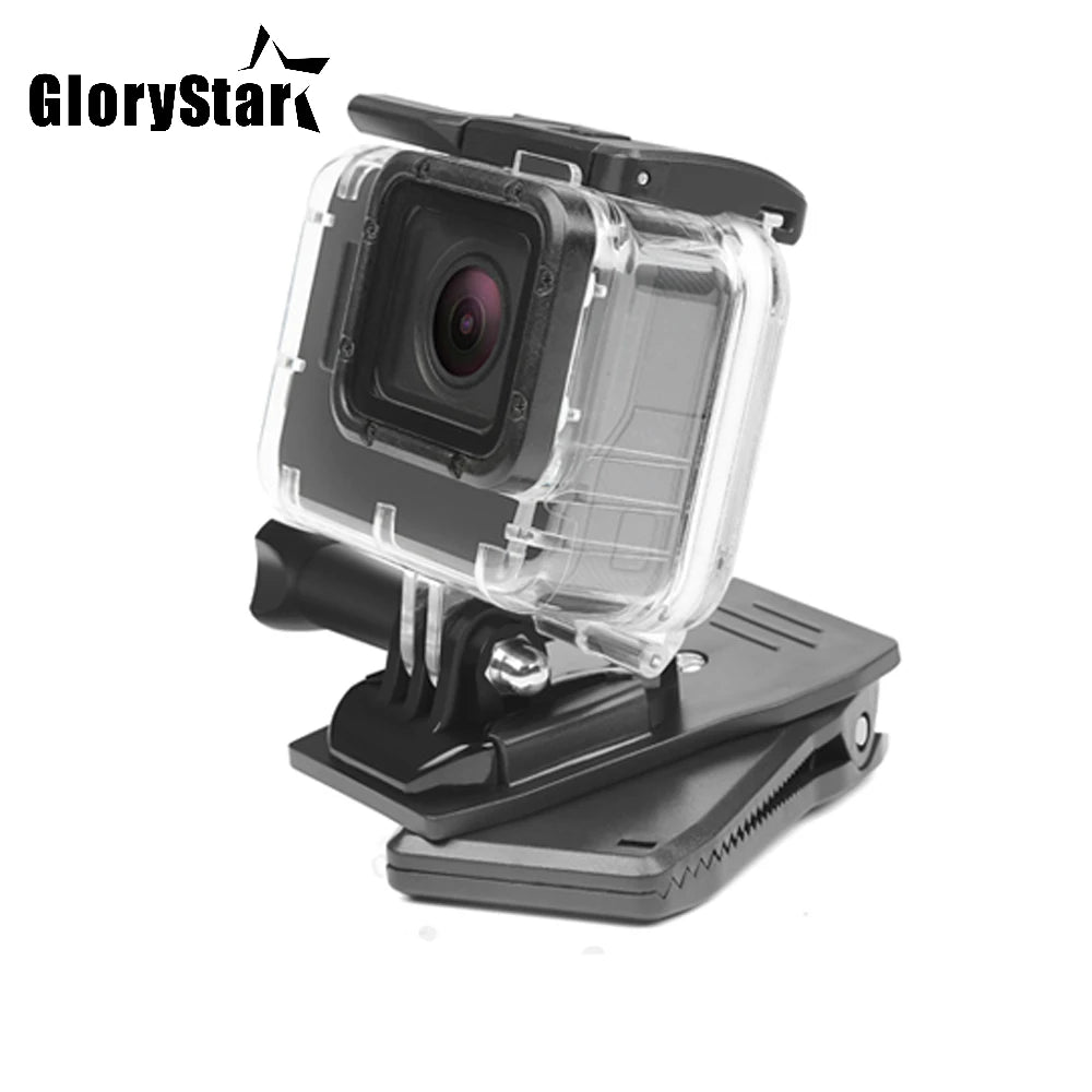 360 Degree Backpack Clip Clamp Mount for Gopro Hero 6 5 4 SJCAM Xiaomi Yi 4K Eken H9 Camera Strap Kit for Go pro Accessory