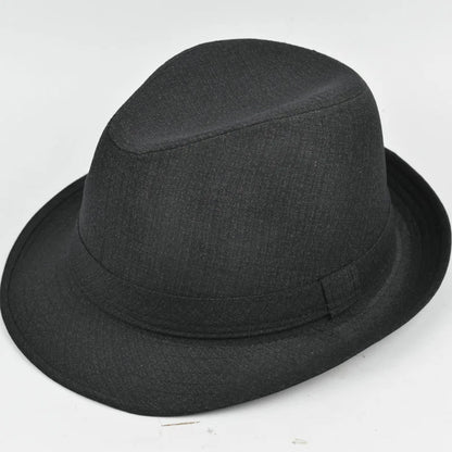 Autumn&Winter Hats For Men Fedoras Top Jazz Plaid Hat Adult Bowler Hats