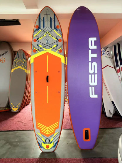 320x81x15cm Inflatable SUP Board, Lightweight Stand up Paddle Board for Beginners