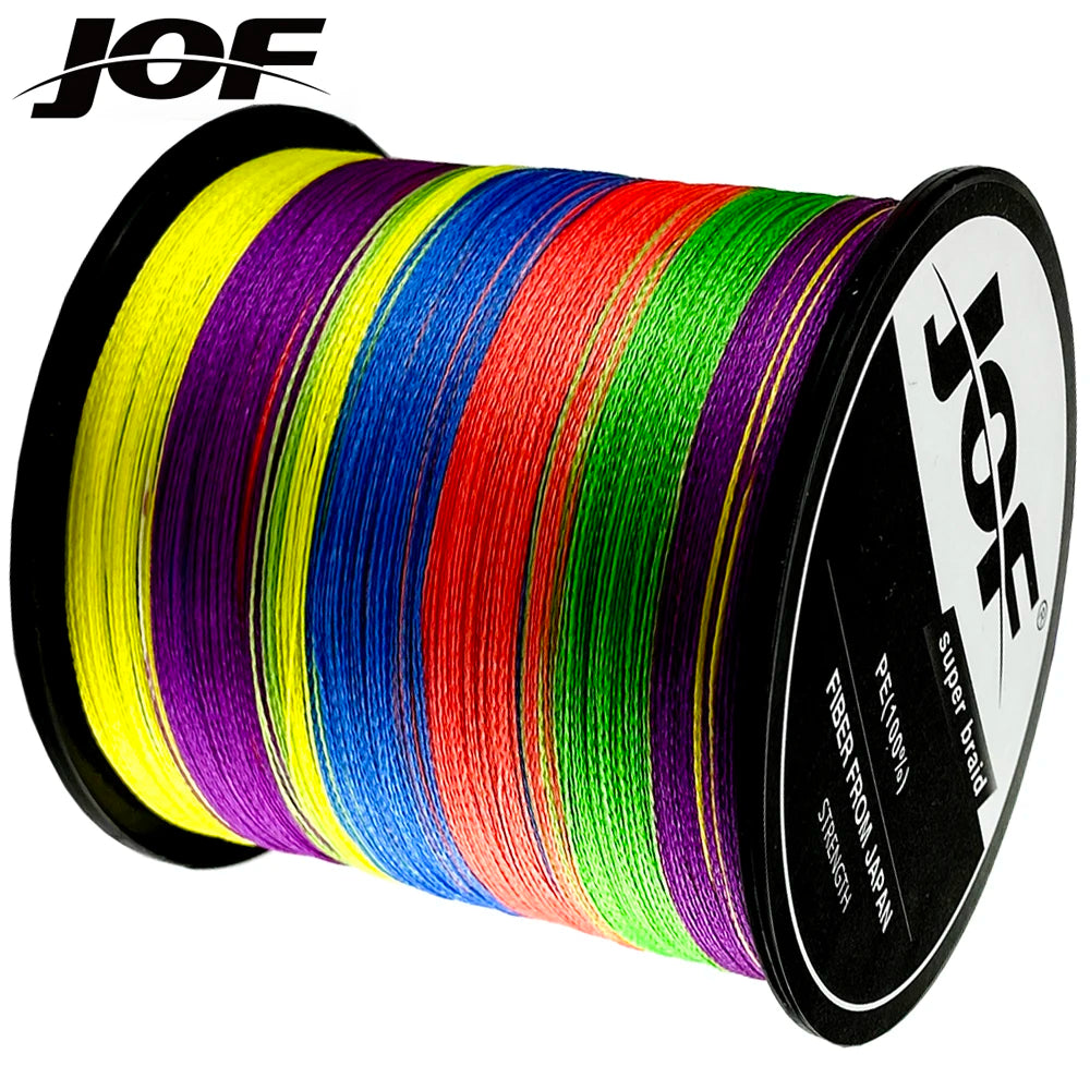 JOF 8 Strands 1000M 500M 300M 100M Braided Fishing Line Carp Fishing Weaves Linha de Pesca Multifilamento 8 fios