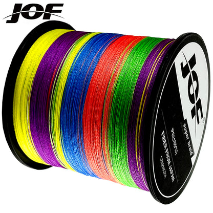 JOF 8 Strands 1000M 500M 300M 100M Braided Fishing Line Carp Fishing Weaves Linha de Pesca Multifilamento 8 fios