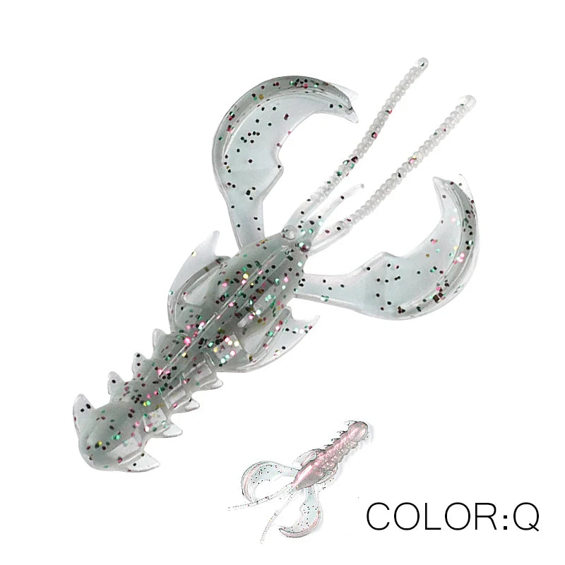 Supercontinent Crazy Lures 65mm/10pcs 40mm/20pcs Soft Lure Fishing Lures Shrimp Lobster Soft Plastic Lure Fishing Lures