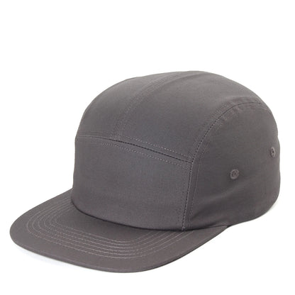 DongKing 5 Panel Cap Short Brim Hat Flat Bill Cotton Blank Camping Hats Solid Colors Low Crown Classic Adjustable
