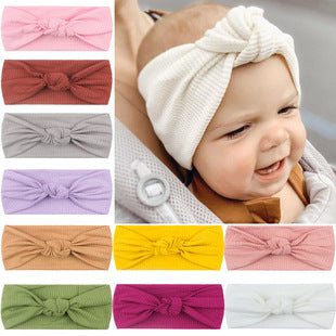 Babyturbanhatt med Knut – Enfärgad Andningsbar Varm Vindtät 11 Färger Unisex 1–2 År x-18129 2026