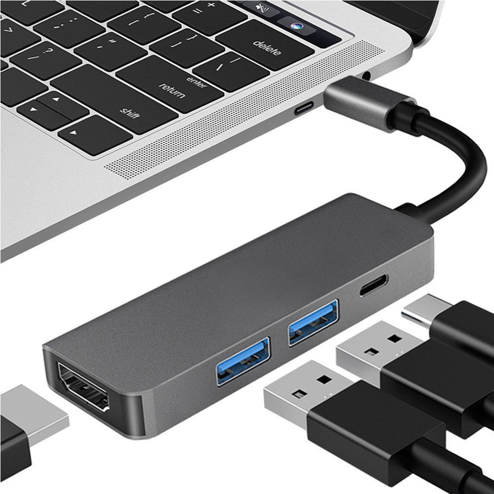 Type-C to HDMI High-Definition 4K Expansion Dock Usb3.0Hub Splitter Usb-C Multi-Function 7-in-1 Docking Station