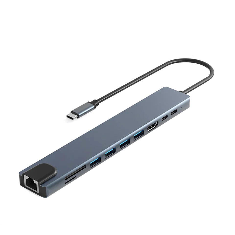 Type-C to HDMI High-Definition 4K Expansion Dock Usb3.0Hub Splitter Usb-C Multi-Function 7-in-1 Docking Station