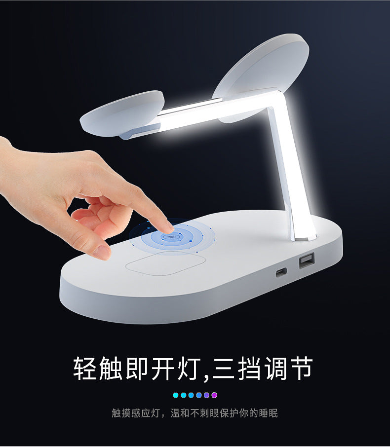The new five-in-one wireless charger 15W vertical fast charging is suitable for Apple mobile phone watch headset wireless charging