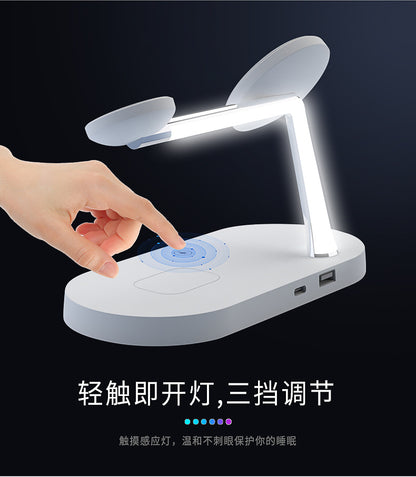The new five-in-one wireless charger 15W vertical fast charging is suitable for Apple mobile phone watch headset wireless charging