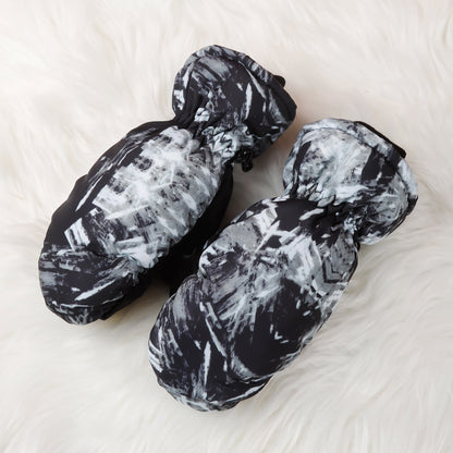 Barnhandskar Skid & Utomhus – Cartoon Vattentåliga Varma Mittens & Femfinger Unisex 2–10 År HX-01 2026