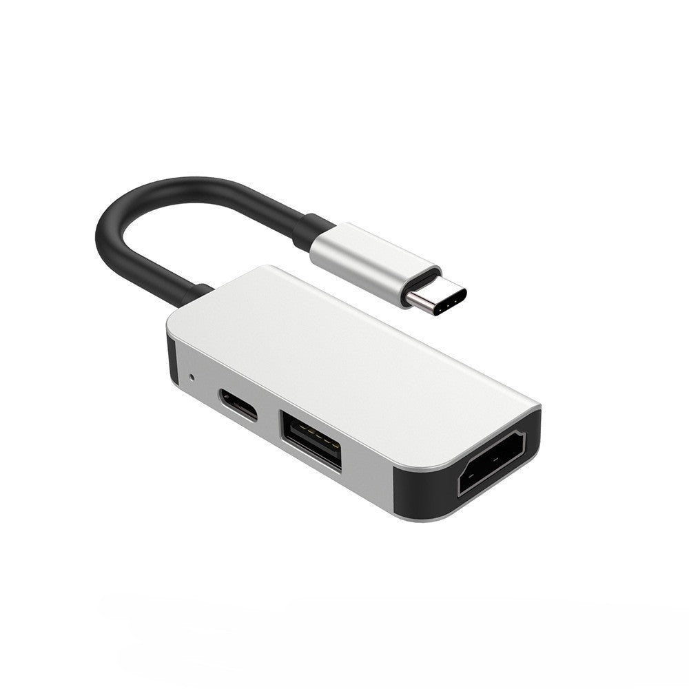 Type-C to HDMI High-Definition 4K Expansion Dock Usb3.0Hub Splitter Usb-C Multi-Function 7-in-1 Docking Station