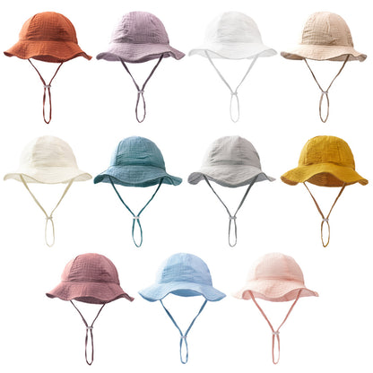 Babyhatt Fiskarmössa – Bomull Batik UV-skydd Andningsbar Unisex 0–2 år 11 Färger Sommar MZ-24009 2026