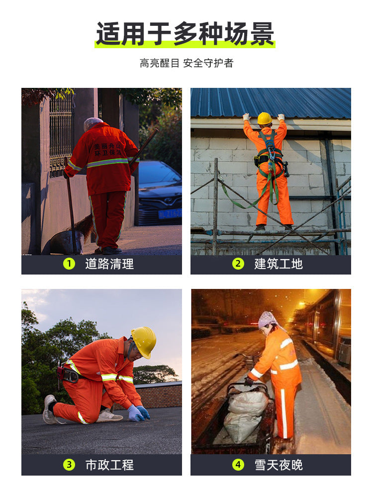 Work clothes suit long sleeve new polyester cotton wear-resistant breathable work clothes sanitation workshop auto repair engineering clothes Labor protective clothing