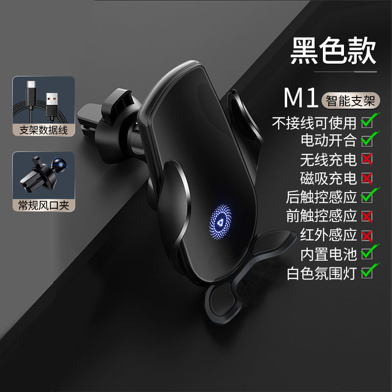 Magic Clip M123 Trådlös Biltelefonhållare 15W – Automatisk Klämning, Qi-laddning & GPS-stöd 2026