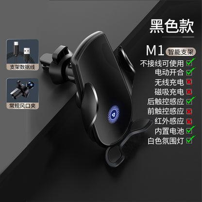 Magic Clip M123 Trådlös Biltelefonhållare 15W – Automatisk Klämning, Qi-laddning & GPS-stöd 2026