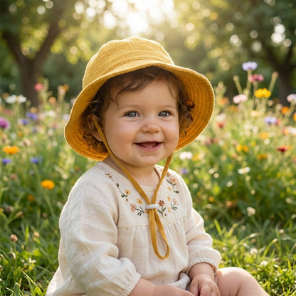 Babyhatt Fiskarmössa – Bomull Batik UV-skydd Andningsbar Unisex 0–2 år 11 Färger Sommar MZ-24009 2026