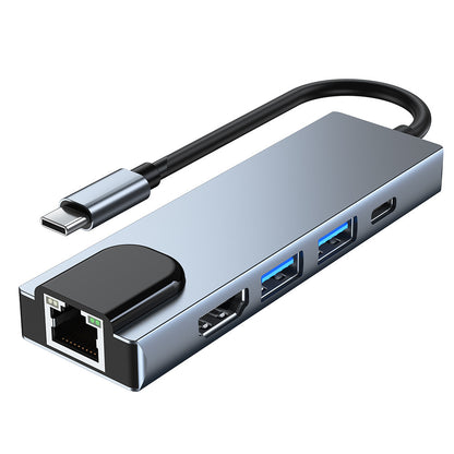 Type-C to HDMI High-Definition 4K Expansion Dock Usb3.0Hub Splitter Usb-C Multi-Function 7-in-1 Docking Station