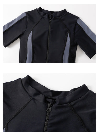 Dam Helbaddräkt Kortärm – Magdöljande Konservativ Sportig Kjol Polyester 3 Färger S–3XL Badkläder Dam 9030 2026