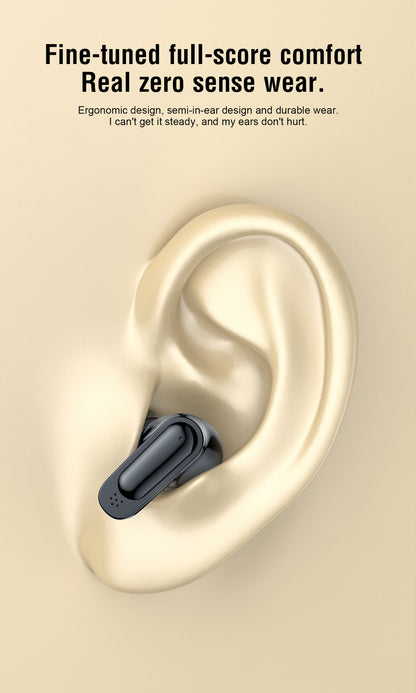 BOSECXT V11 True Wireless In-Ear Earbuds – Bluetooth 5.4 ANC ENC HiFi Stereo Touch-kontroll Mikrofon Laddningsfodral Svart