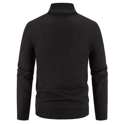 Foreign trade cross-border 2024 winter new spell cardigan sweater men's coat sweater European and American style sweater stand collar