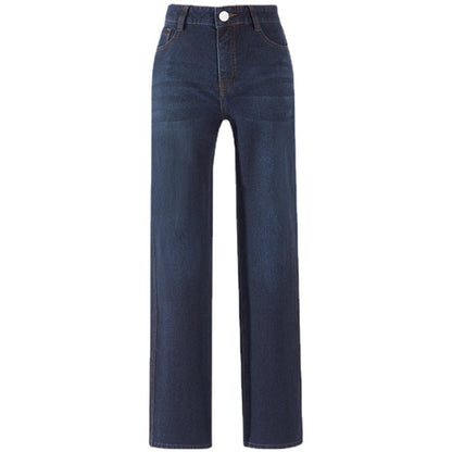 Damjeans High Waist Straight Leg Loose Fit – Indigo, Svart & Ljusblå för Dam 2026