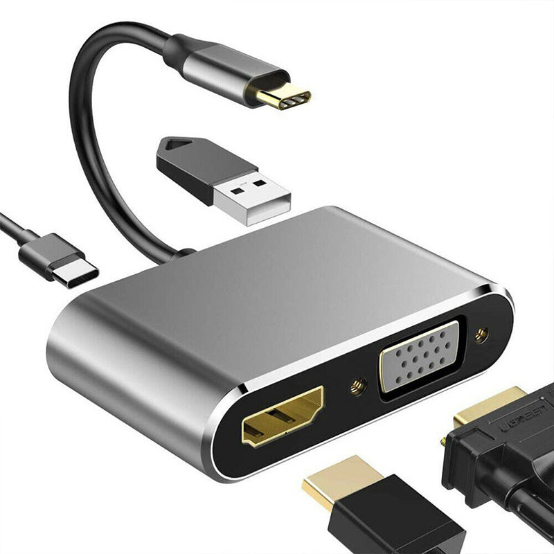 Type-c docking station eight in one to HDMI/TF/SD card reader USB-C multi-function macbook docking station