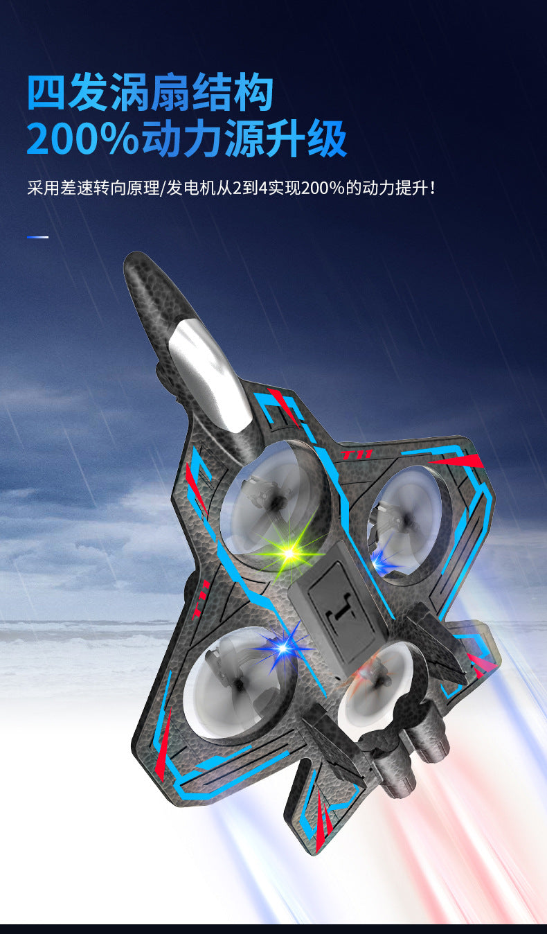 RC Stuntdrönare Skum & ABS – 6-kanals Höjdhållning Hindersensor 3D-volter USB 30–50cm Sub-250g 7–14 År 2026