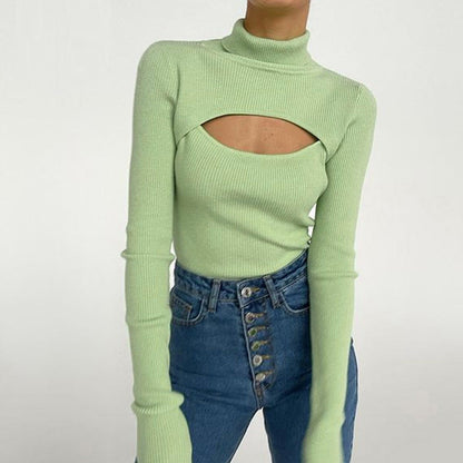 Long Sleeve Turtleneck Knitted Sweater Female Casual Pullover Women Autumn Winter Tops Korean Sweaters Fashion Women Sweater