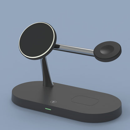 The new five-in-one wireless charger 15W vertical fast charging is suitable for Apple mobile phone watch headset wireless charging