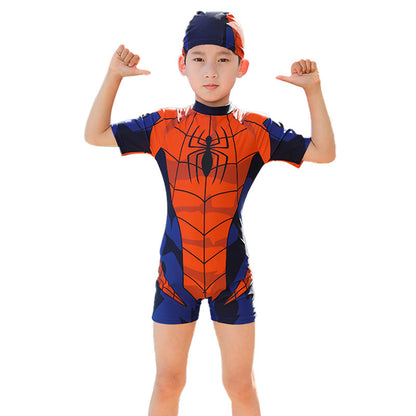 Pojkar Helbadset Långärm – Spider-Man Motiv UV-skydd Snabbtorkande Polyester L–4XL Badkläder Barn 2102 2026