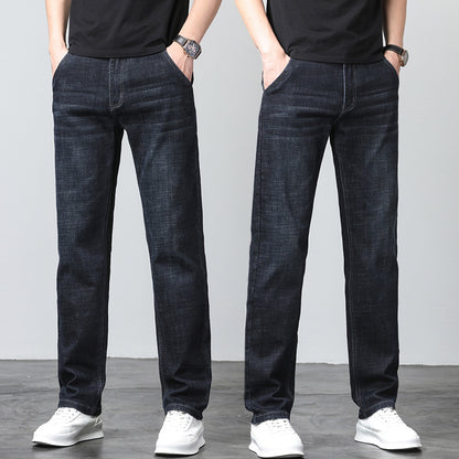 Su Lee Herr Jeans – Elastiska Raka Retrobyxor för Herr 2026