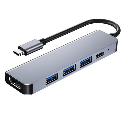 Type-C to HDMI High-Definition 4K Expansion Dock Usb3.0Hub Splitter Usb-C Multi-Function 7-in-1 Docking Station