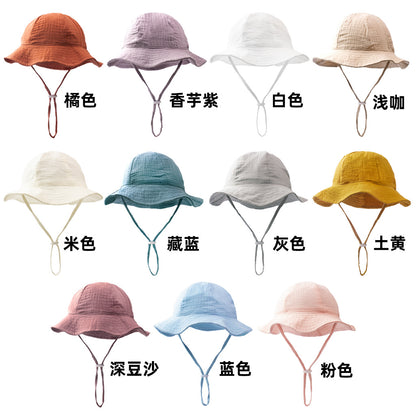 Babyhatt Fiskarmössa – Bomull Batik UV-skydd Andningsbar Unisex 0–2 år 11 Färger Sommar MZ-24009 2026