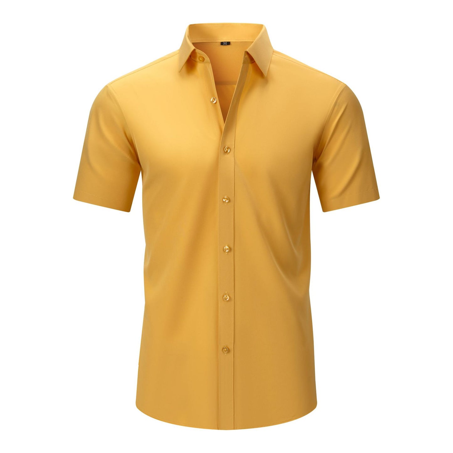 Cross-Border Lightweight Stretchy Plus-Size Men's Shirts, Wrinkle-Resistant Long-Sleeve Shirts, Amazon Cardigan Long-Sleeve Shirts for Men