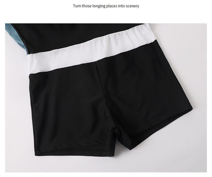 Dam Helbaddräkt Kortärm Kjol – Konservativ Magdöljande Slimmande Polyester Grön S–XXXL Badkläder Dam 8167 2026