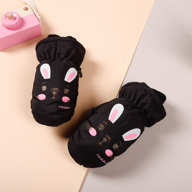 Barnhandskar Skid & Utomhus – Cartoon Vattentåliga Varma Mittens & Femfinger Unisex 2–10 År HX-01 2026