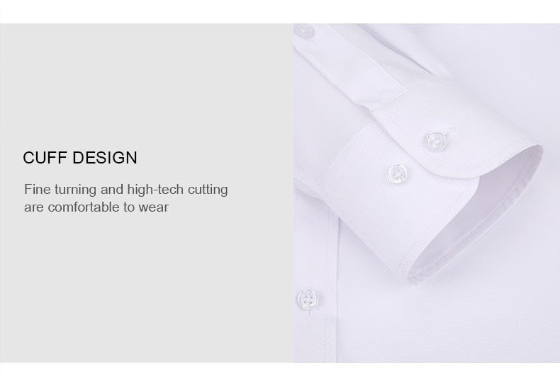 Cross-Border Lightweight Stretchy Plus-Size Men's Shirts, Wrinkle-Resistant Long-Sleeve Shirts, Amazon Cardigan Long-Sleeve Shirts for Men