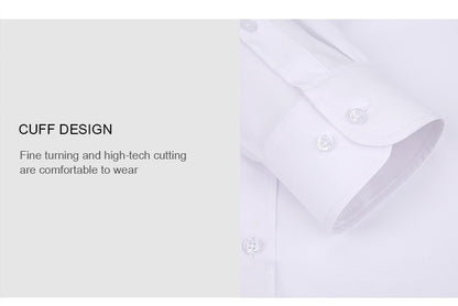 Cross-Border Lightweight Stretchy Plus-Size Men's Shirts, Wrinkle-Resistant Long-Sleeve Shirts, Amazon Cardigan Long-Sleeve Shirts for Men