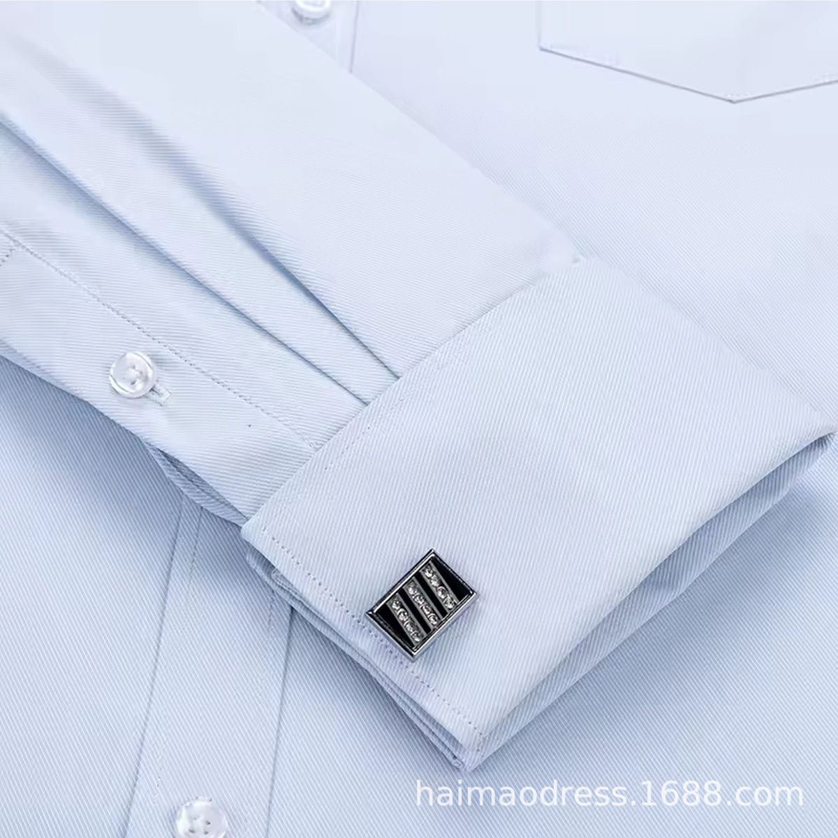 Herrskjorta Plus Size – Randig Business Casual Slim Fit för Herr 2026
