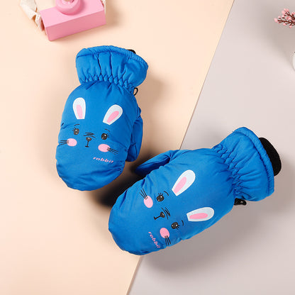 Barnhandskar Skid & Utomhus – Cartoon Vattentåliga Varma Mittens & Femfinger Unisex 2–10 År HX-01 2026