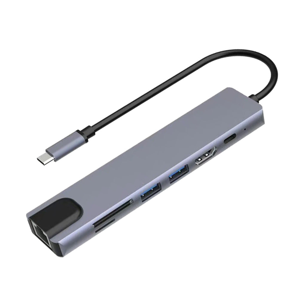 Type-C to HDMI High-Definition 4K Expansion Dock Usb3.0Hub Splitter Usb-C Multi-Function 7-in-1 Docking Station