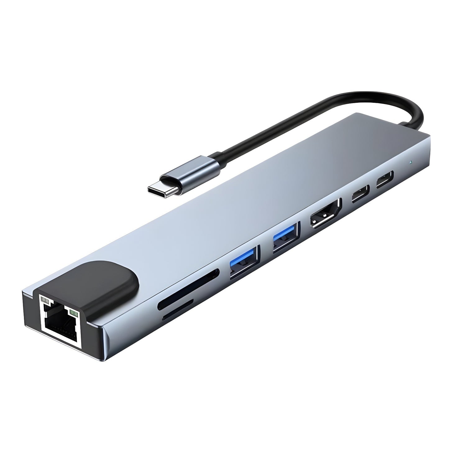 Type-C to HDMI High-Definition 4K Expansion Dock Usb3.0Hub Splitter Usb-C Multi-Function 7-in-1 Docking Station